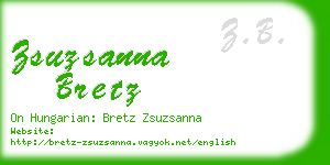 zsuzsanna bretz business card